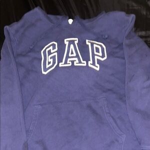 GAP Navy Blue Pullover Hoodie With Matching Navy Blue Uncuffed Sweats
